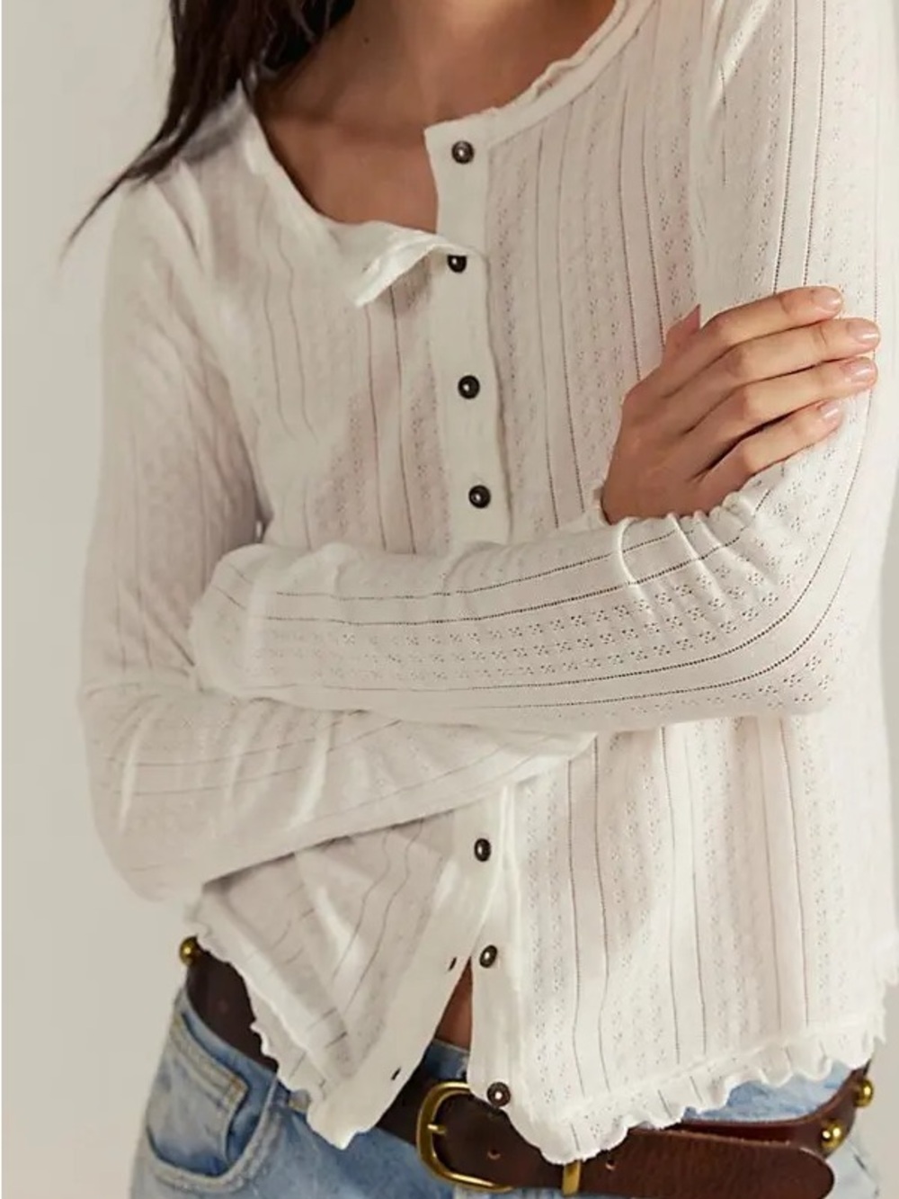 We The Free Penny Pointelle Cardi